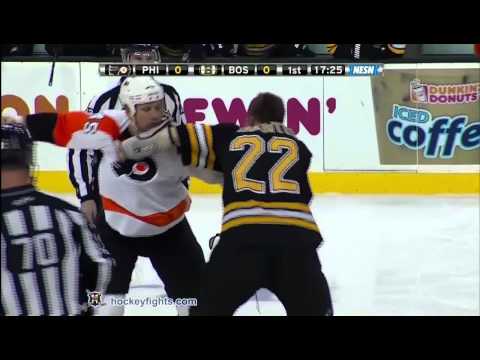 Jody Shelley vs Shawn Thornton Jan 13, 2011