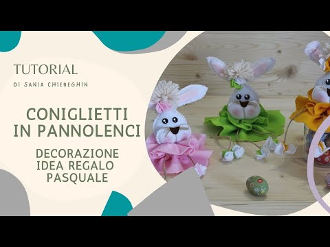 TUTORIAL Coniglietto di Pasqua Semplice in Pannolenci Cucito a Mano Idea Decorazione Pasqua