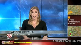 Barn collapse during first round of storms