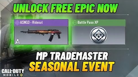 How to Unlock/Get ASM10 Rideout Codm | MP Trademaster Seasonal Event Cod Mobile | Fast & Easy #cod