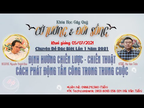 Hà Văn Tiến leo rank cờ chớp TTTK và hướng dẫn khai cuộc ( buổi 4 )