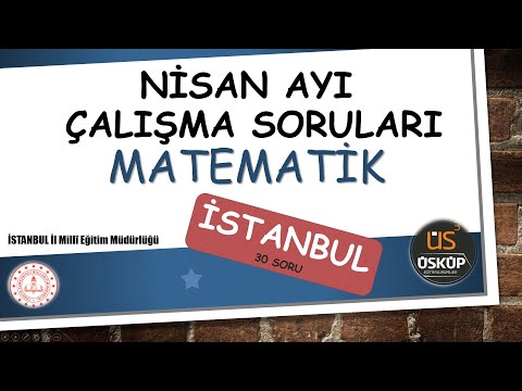 İstanbul Çalışma Soruları - Matematik (MEB Nisan 1000 Soru) | LGS 2020