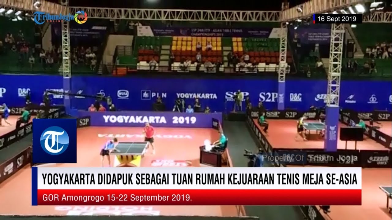  Yogyakarta  didapuk sebagai tuan rumah kejuaraan tenis meja  