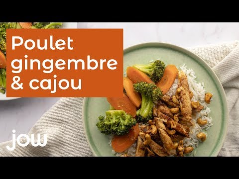 Vidéo: Poulet Au Gingembre Et Noix De Cajou
