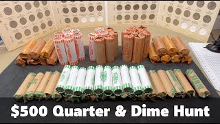 $500 Mixed Dime and Quarter Hunt - What went in the ATB album today? Episode 4