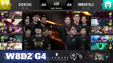 Dignitas vs Immortals | Week 8 Day 2 S10 LCS Summer 2020 | DIG vs IMT W8D2