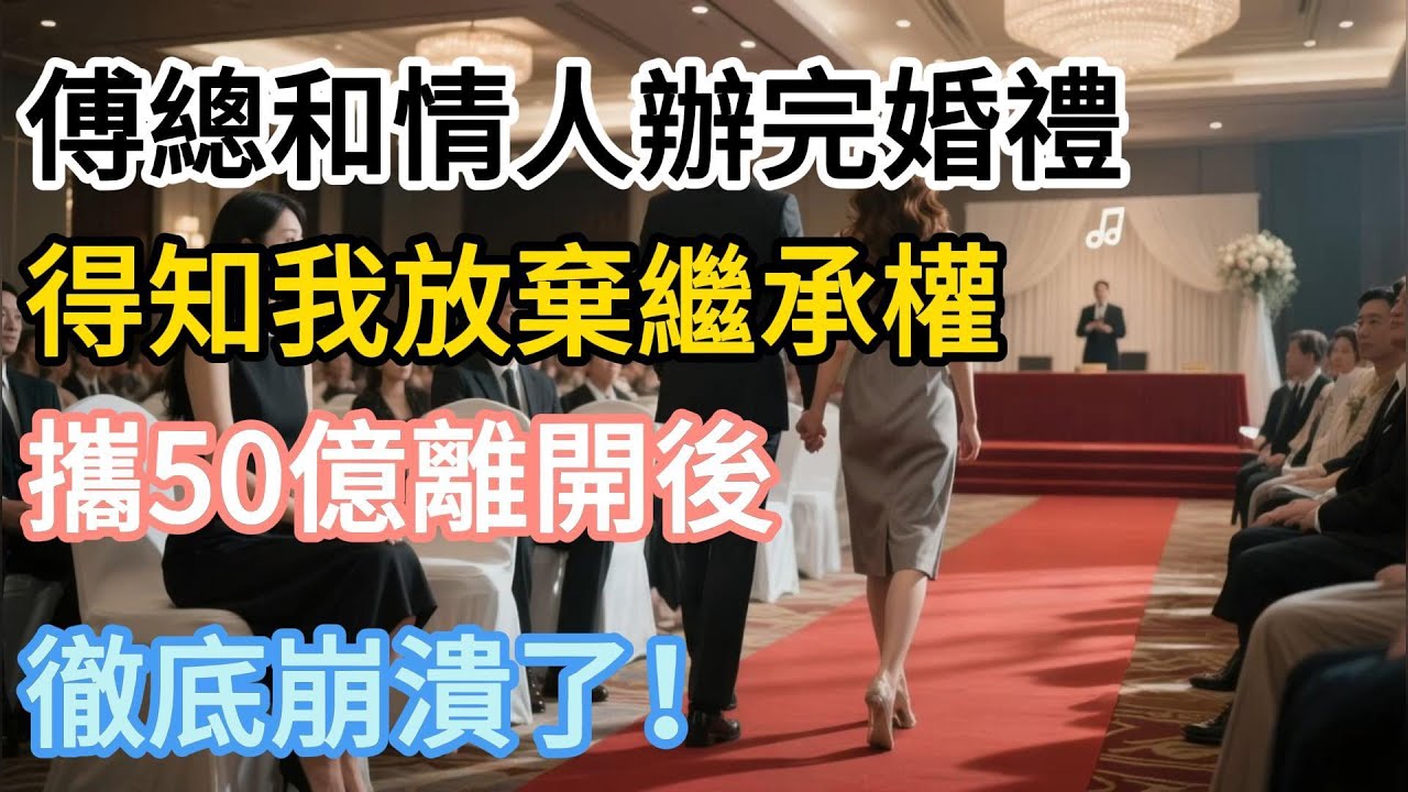 【完結】傅總和情人辦完婚禮，得知我放棄繼承權攜50億離開後，徹底崩潰了！