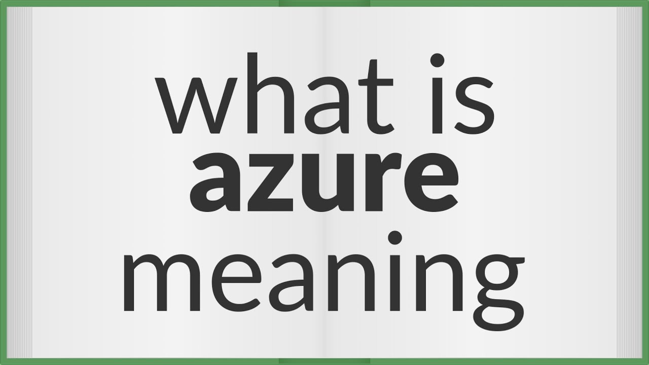 Meaning azure Name Azura