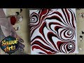 Fluid Acrylic Painting - Sharp Funky & Contrasting Lines