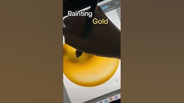 How I Paint GOLD! #digitalart #art