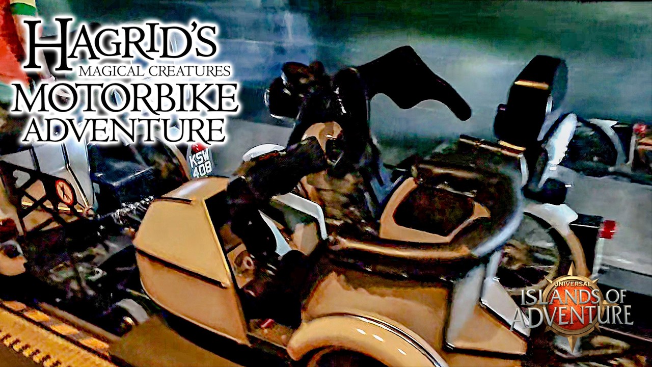 July 2025 Hagrid's Magical Creatures Motorbike Adventure at Night On Ride POV Islands of Adventure
