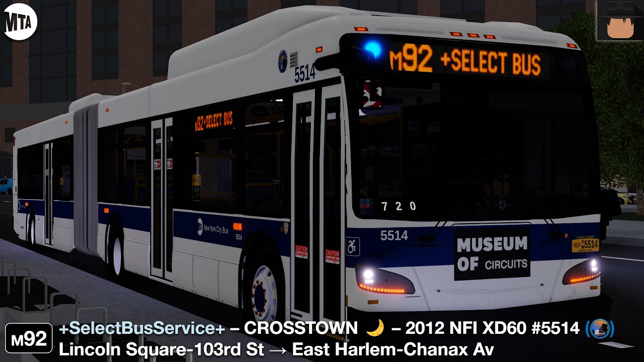 Project M13+ | 2012 New Flyer XD60 [5514] - M92 +SBS+ 🌙 | Lincoln