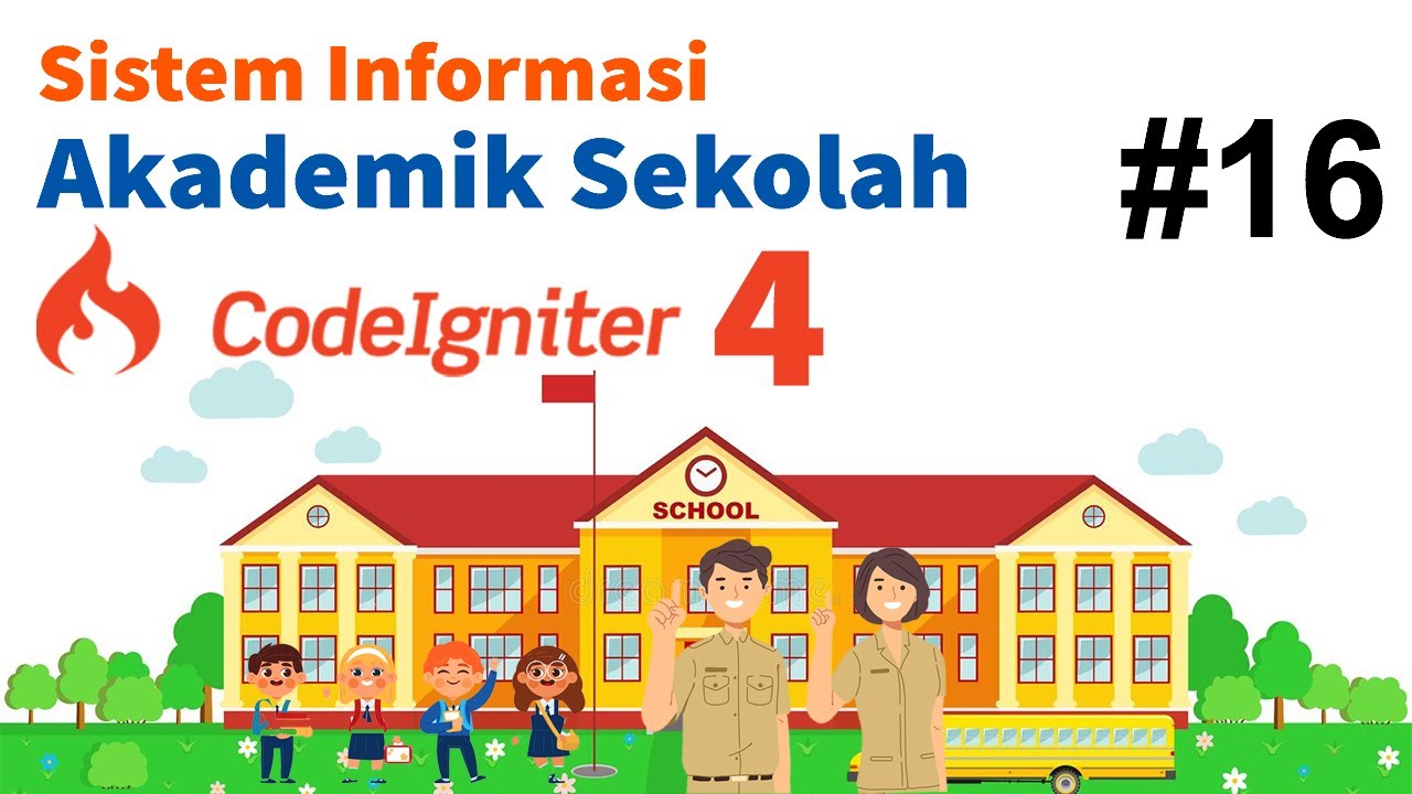 16 Membangun SIAKAD Sekolah Codeigniter 4 - Berita Part 3 - YouTube