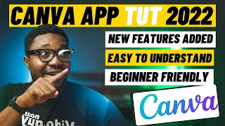 CANVA TUTORIAL | HOW TO USE CANVA MOBILE APP FOR GRAPHICS IN 2022