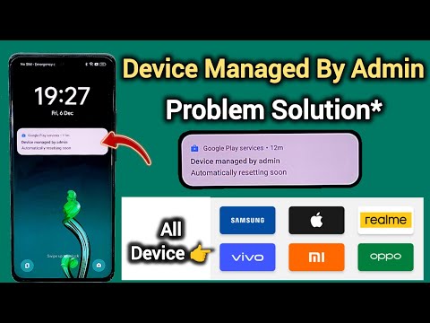 Device Managed By Admin || Automatically Resetting Soon || IT Lock Device || Problem Solution 2024.