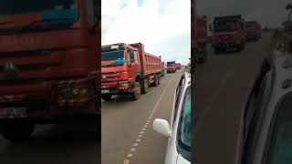 A Convoy Escorting The Body Of Julius Ssemugenyi A Mbarara Based Transporter Who Died In Accident