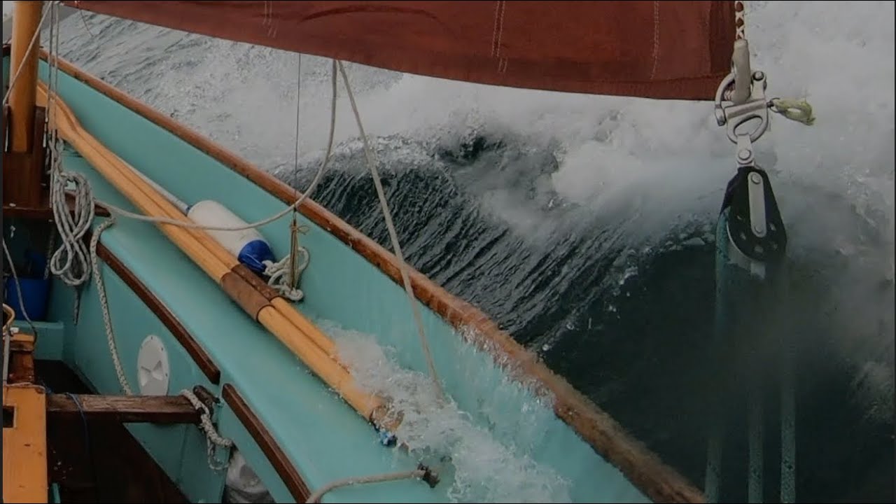 Drascombe Lugger “Lily Ella” Experiments with Heavy Weather Sail Configurations off Stonehaven