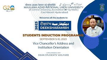Deeksharambh | SIP 2023  | Vice Chancellor