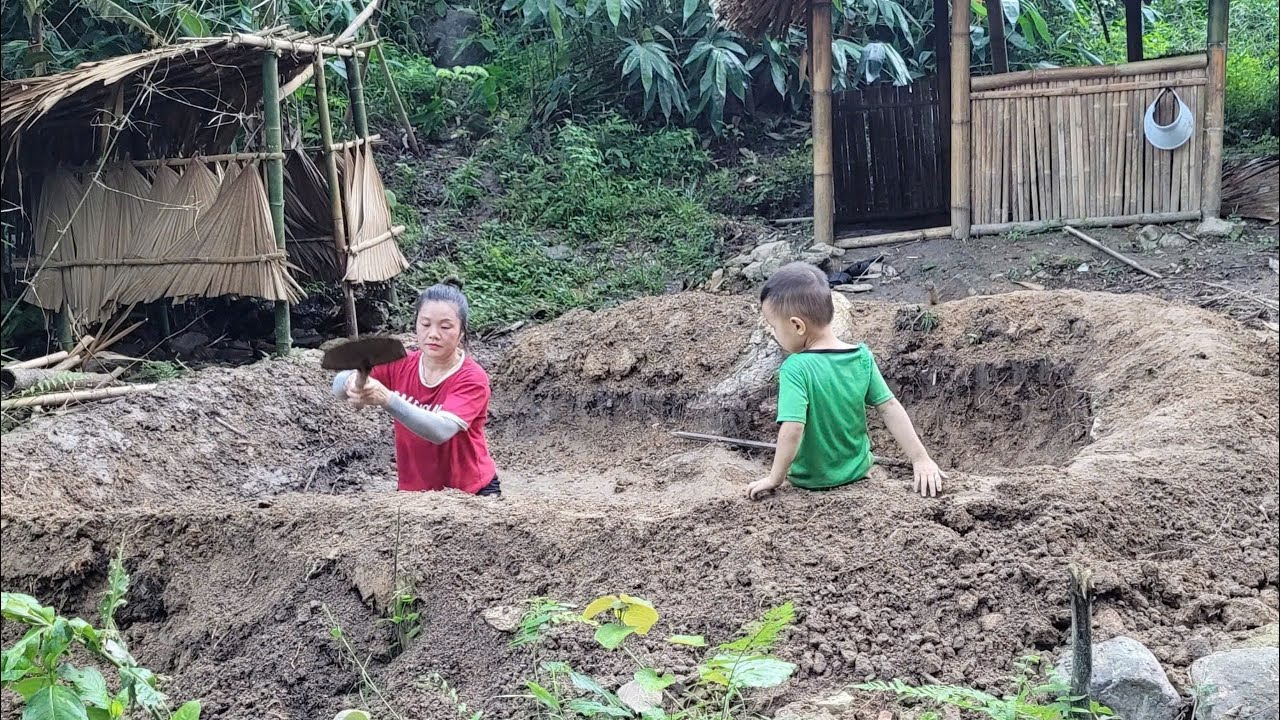 Single life | dig a small pond in front of the house to raise small ...