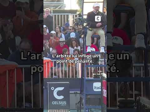 🎾 Face à un public hostile à Miami, Corentin Moutet a perdu ses nerfs ! #shorts #tennis