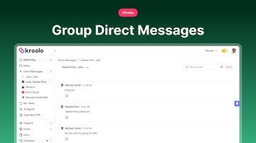 Group Direct Messages for Team Collaboration on Kroolo