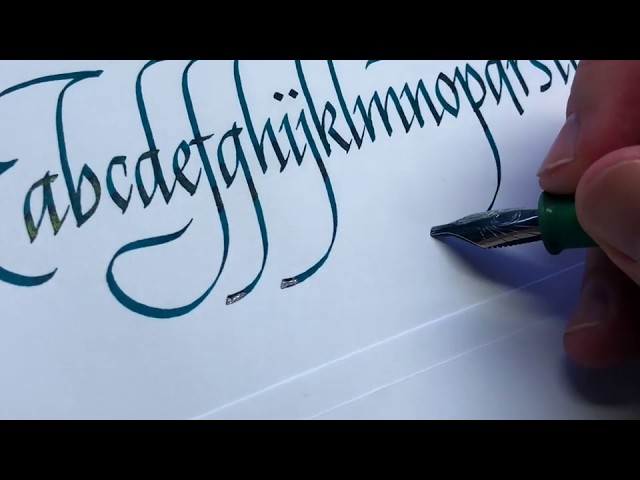 Italic Letters Examples Italic Calligraphy Alphabet A To Z