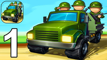 Frontline Truck - Gameplay Walkthrough Part 1 Truck War Army Commander Area 1-2 (iOS, Android)