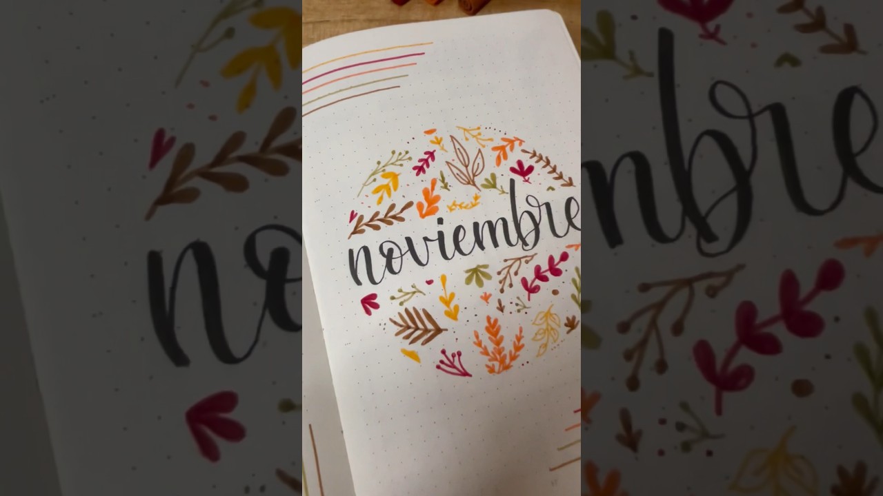 🍂 ¡Bienvenidas a noviembre! #lettering #noviembre 