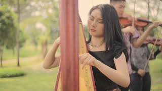 Indonesia Pusaka (Ismail Marzuki)  Harp&youth orchestra: Gabriella Gwen & friends