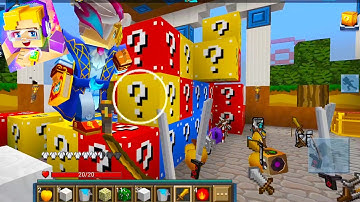 Blockman Go: Lucky Blocks - Sky Wars Ep 22 - Too many Resources in Minecraft Mode (Android Games)