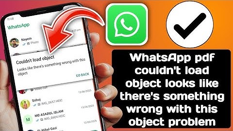 Fix WhatsApp pdf couldn