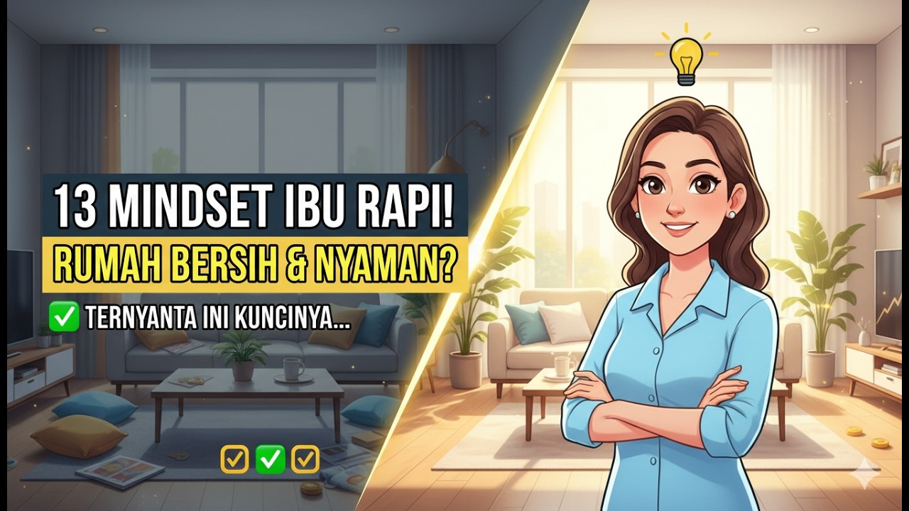 13 mindset Ibu Ibu Rapi, Bisa Ditiru, Rumah Rapi Bersih Nyaman