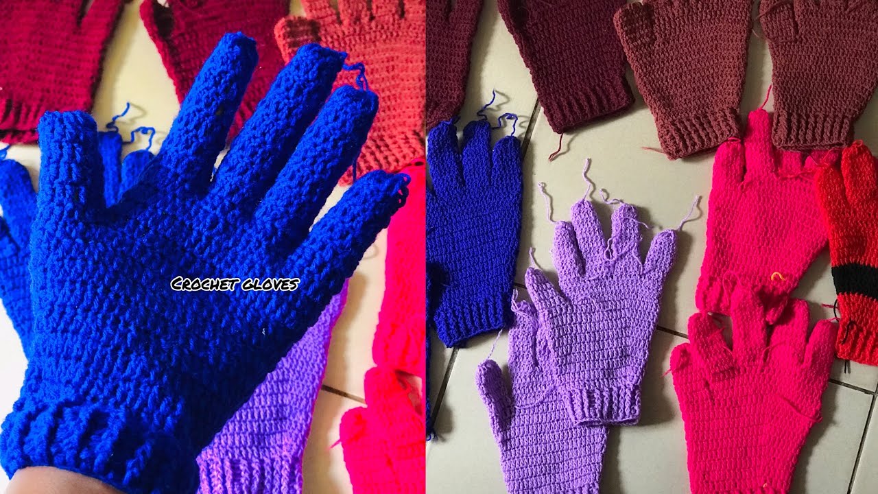 Crochet gloves YouTube