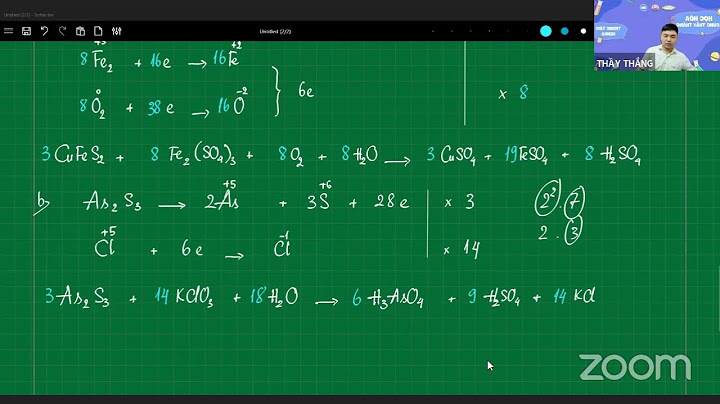 Môt số phương trình cân bằng õi hóa khử khó năm 2024