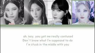 AI] Aespa(에스파) 'Stuck in the middle' Color coded lyrics   AI COVER || Ori.by @BABYMONSTER