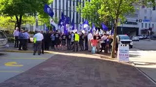 Reporter Update: Alcoa Worker Protest Outside Shareholders’ Meeting
