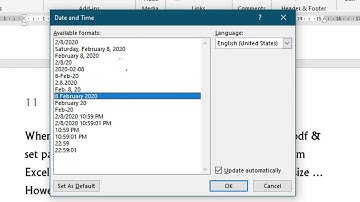 how to add date and time in ms word - word 2016
