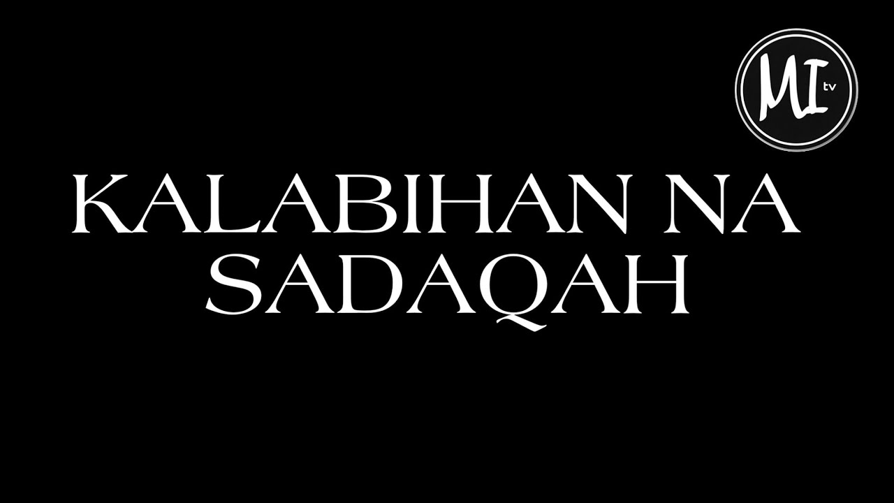 KALABIHAN NA SADAQAH
