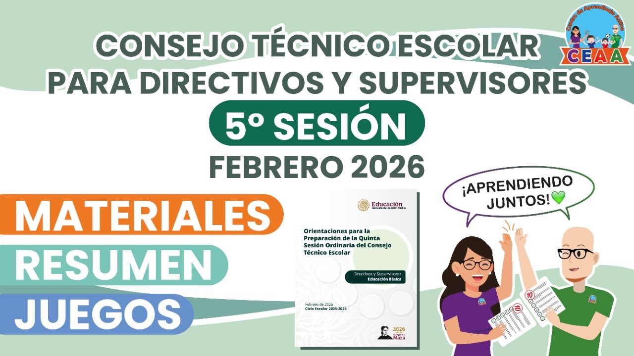 Quinta Sesión CTE FEBRERO 2026 Directores y Supervisores Materiales Productos Contestados