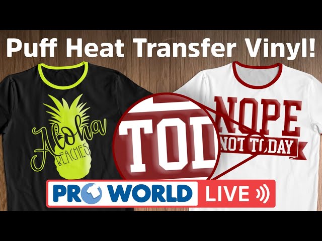 How to cut, weed, and apply Siser Easy Puff Heat Transfer Vinyl