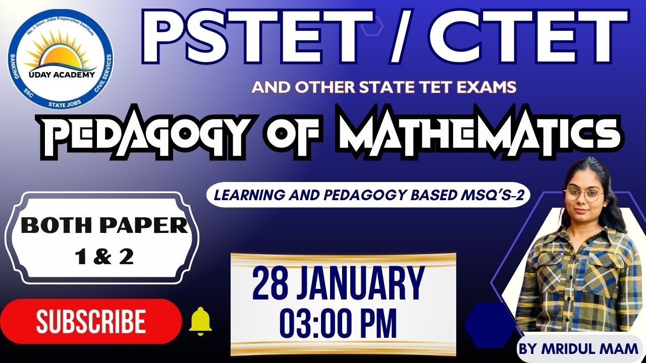 Maths Pedagogy 2 PSTET CTET | Important Questions 