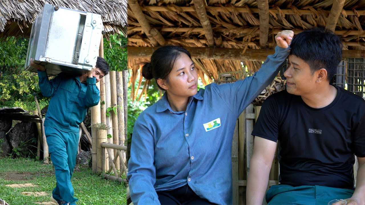 Surprise gift from the police - 19-year-old single mother rebuilds ruined chicken coop | Ly Tieu Hue
