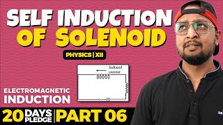 55. Self Induction of a Solenoid| Electromagnetic Induction | CBSE | NCERT | Physics Baba 2.0