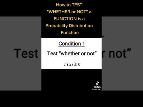 Probability Distribution Function