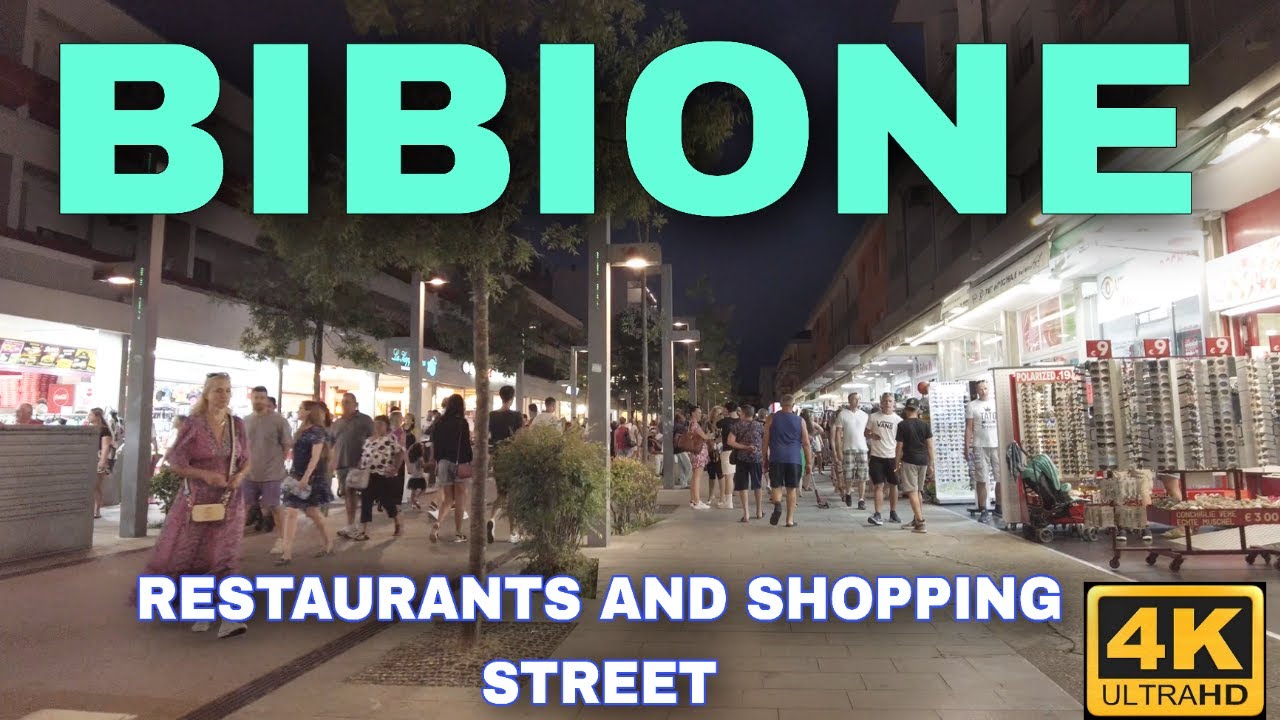 Bibione Italy, 2023 || Evening Walking Tour 4K UHD