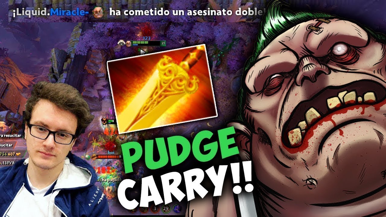 Miracle Jugando Ranked Con Pudge Carry Dota 2