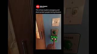 How Emergency Exit Doors Unlock Automatically 😳🚪 #shorts