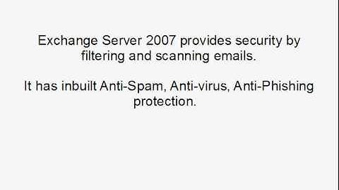 1A Exchange Server 2007 Overview