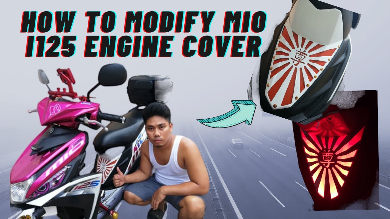 How to modify Mio i125 Engine Cover - YouTube