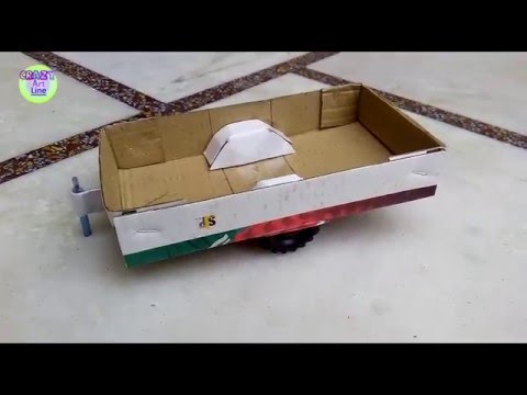 How To Make RC Paper Tractor P2 Trolley